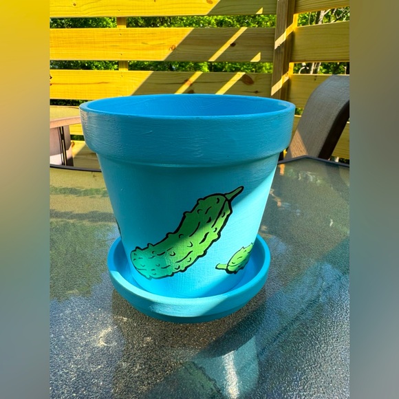 6” Hand Painted Plant Pot - Picture 3 of 4